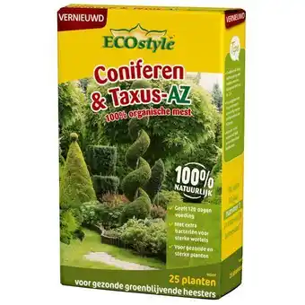 Praxis Ecostyle coniferen & taxus-az tuinmest 800g aanbieding