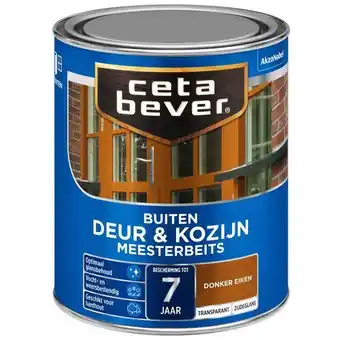 Praxis Cetabever meesterbeits transparant deur & kozijn donker eiken 750ml aanbieding