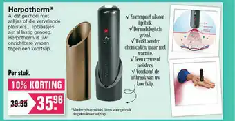 De Online Drogist Herpotherm 10% Korting aanbieding