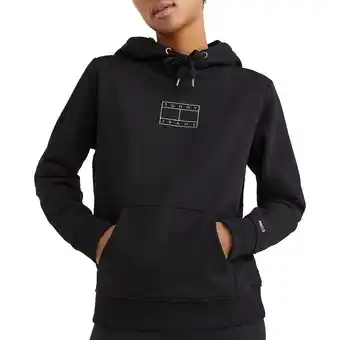 Plutosport Tommy hilfiger small outline hoodie dames aanbieding