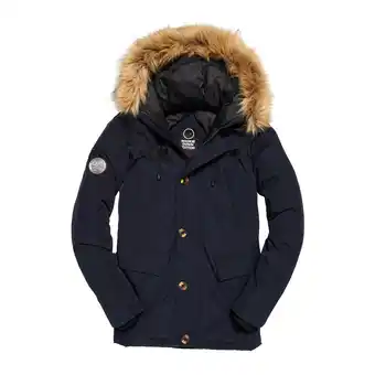 Plutosport Superdry rookie down parka winterjas heren aanbieding