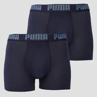 Perry Sport Puma puma basic boxershort 2-pack blauw heren aanbieding