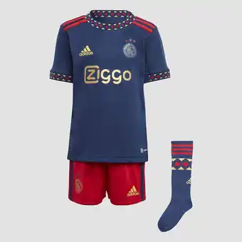 Perry Sport Adidas ajax amsterdam mini uittenue 22/23 blauw kinderen aanbieding