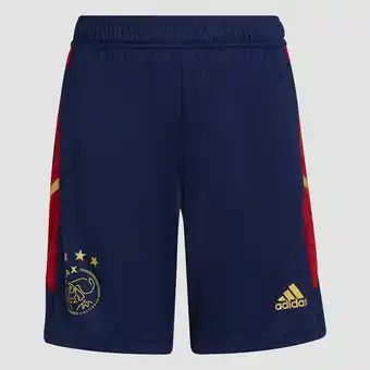 Perry Sport Adidas afc ajax condivo 22 trainingsshort 22/23 blauw kinderen aanbieding