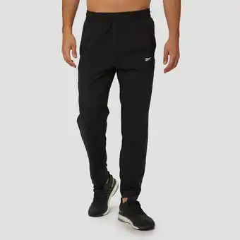 Perry Sport Reebok wor woven trackster trainingsbroek zwart heren aanbieding