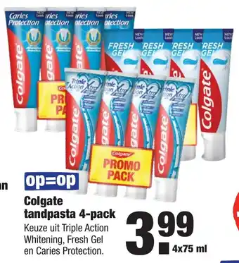 ALDI Colgate tandpasta 4*75ml aanbieding