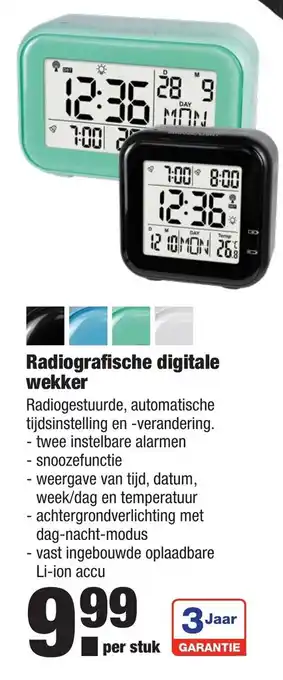 ALDI Radiografische digitale wekker aanbieding