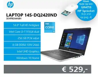 ITPRODEALS HP Laptop | 14S-DQ2420ND (3D4P8EA#ABH) aanbieding