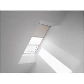 Praxis Velux verduisterend rolgordijn met plisse dfd uk08 1085s beige / wit aanbieding