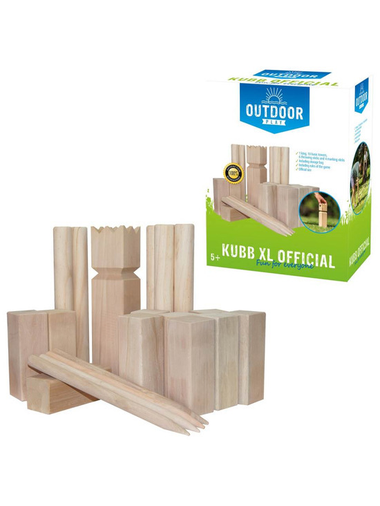 Outdoor play kubb game official aanbieding bij ANWB