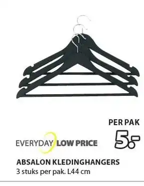 Jysk Absalon kledinghangers aanbieding