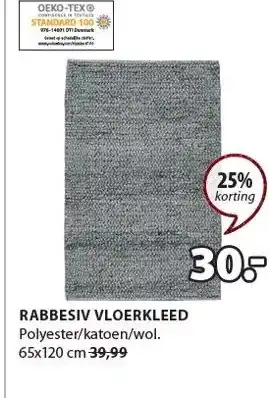 Jysk Rabbesiv vloerkleed aanbieding