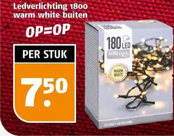 Poiesz Ledverlichting 1800 warm white buiten aanbieding