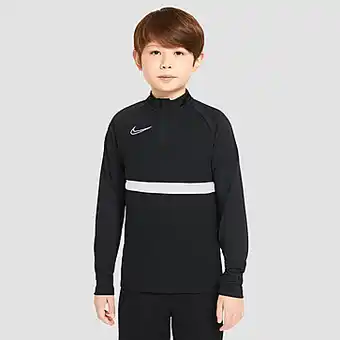 Perry Sport Nike dri-fit academy drill voetbaltop zwart/wit kinderen aanbieding