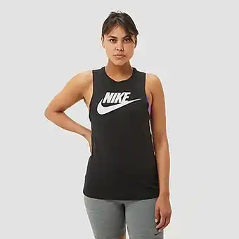 Perry Sport Nike sporstwear muscle futura tanktop zwart dames aanbieding