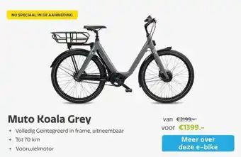 Stella fietsen Muto koala grey aanbieding