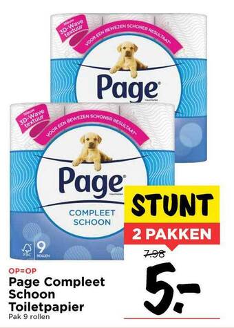 Vomar Voordeelmarkt Page Compleet Schoon Toiletpapier aanbieding