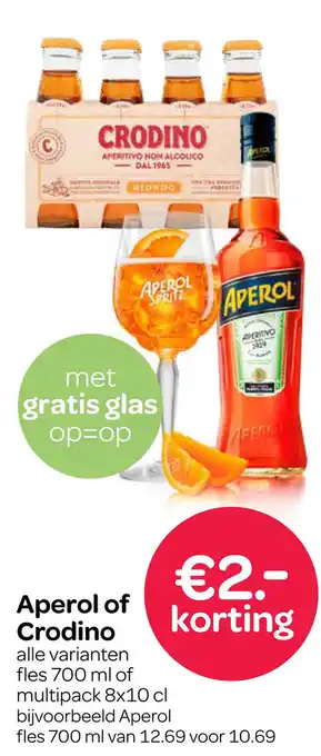 Spar Aperol of Crodino aanbieding