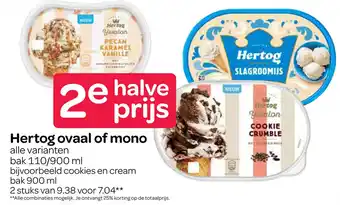 Spar Hertog ovaal of mono aanbieding