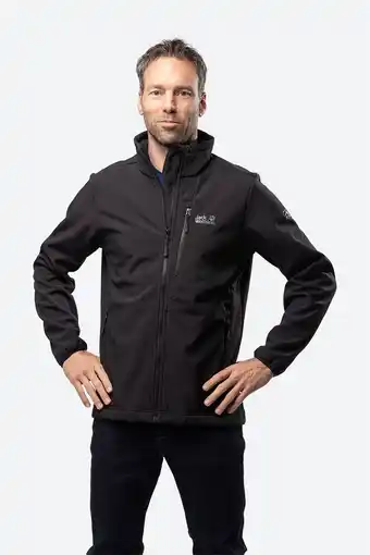 Bever Jack wolfskin whirlwind jas zwart aanbieding