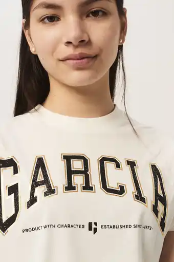 Jeans Centre Garcia t-shirt wit aanbieding