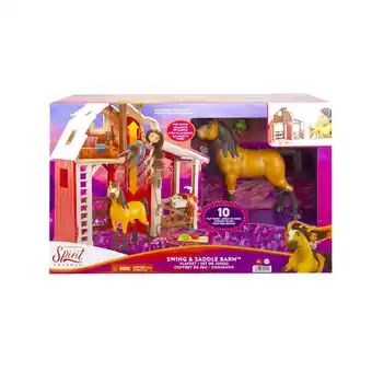 Top1Toys Spirit untamed swing and saddle barn playset aanbieding