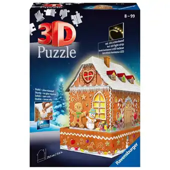 Top1Toys Puzzel 3d gingerbread house nacht aanbieding