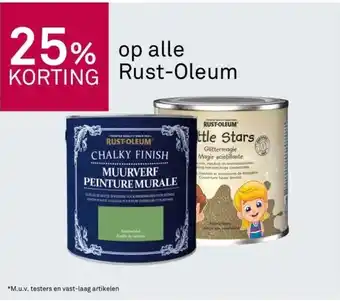 Karwei 25% korting op alle rust-oleum aanbieding