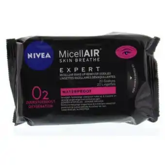 Vitamins Nivea micellair expert reinigingsdoekjes 20 stuks aanbieding