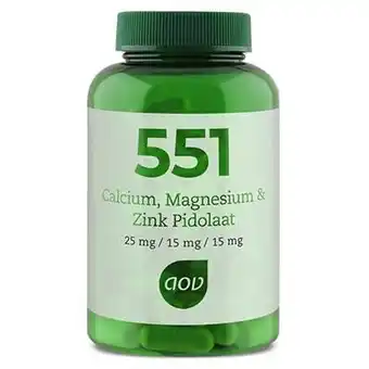 Vitamins Aov 551 calcium magnesium zink pidolaat 90 capsules aanbieding