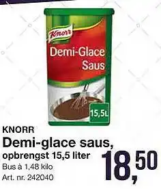 Bidfood Knorr demi-glace saus, opbrengst 15,5 liter aanbieding