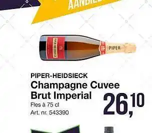 Bidfood Piper-heidsieck champagne cuvee brut imperial aanbieding