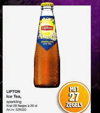 Bidfood Lipton ice tea, sparkling aanbieding