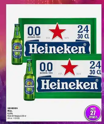 Bidfood Heineken bier, 0,0% aanbieding