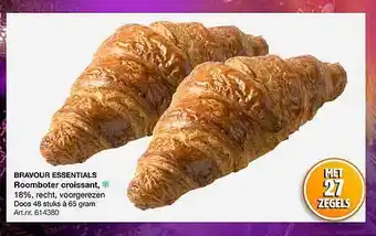 Bidfood Bravour essentials roomboter croissant, 18%, recht, voorgerezen aanbieding