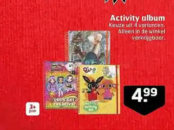 Trekpleister Activity album aanbieding