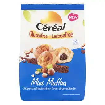 Albert Heijn Céréal Mini muffins met hazelnootvulling aanbieding