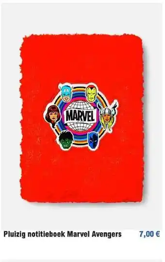 Primark Pluizig notitieboek marvel avengers aanbieding