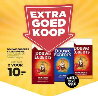 Jumbo Douwe egberts filterkoffie aanbieding