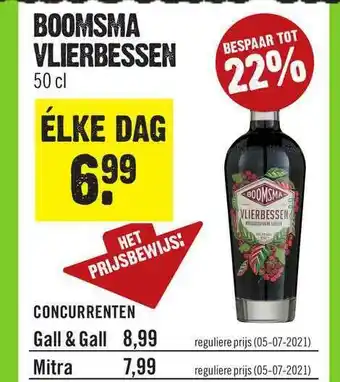 Dirck 3 Boomsma Vlierbessen aanbieding