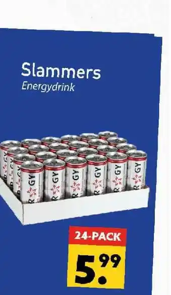 Tanger Markt Slammers Energydrink aanbieding