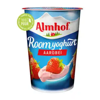 Coop Almhof roomyoghurt aardbei aanbieding