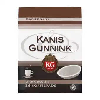 Coop Kanis & gunnink dark roast koffiepads aanbieding