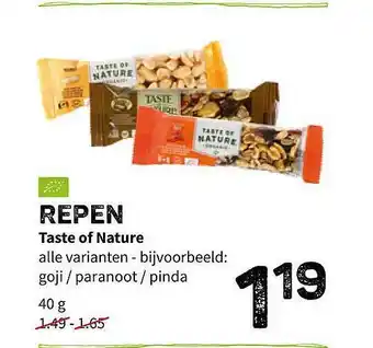 Ekoplaza Repen Taste Of Nature aanbieding