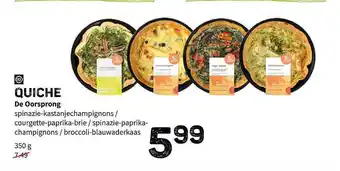 Ekoplaza Quiche De Oorsprong aanbieding