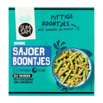 Coop Sum & sam boemboe sajoer boontjes aanbieding