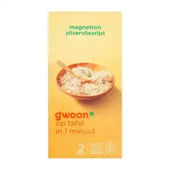 Coop G'woon zilvervlies rijst aanbieding