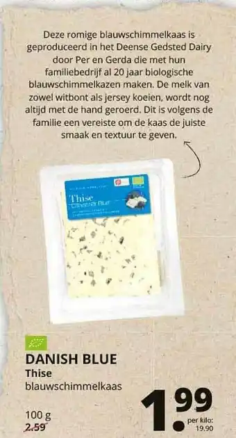 Natuurwinkel Danish Blue Thise aanbieding