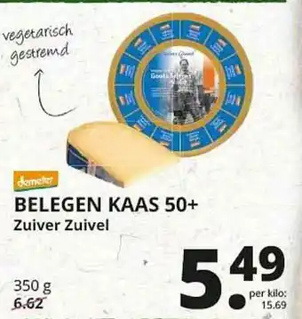 Natuurwinkel Belegen Kaas 50+ Zuiver Zuivel aanbieding