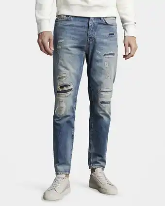 Only for Men Cast iron cuda tapered fit heren jeans aanbieding